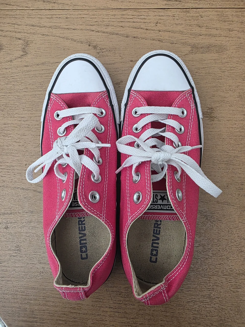 Converse Kids Low Top Canvas Sneakers - Pink